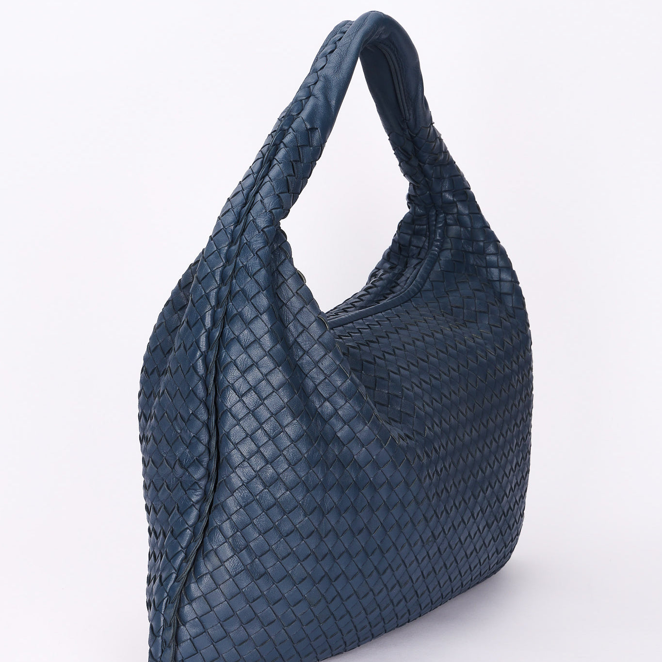 Bottega Veneta Medium Intrecciato Hobo Navy
