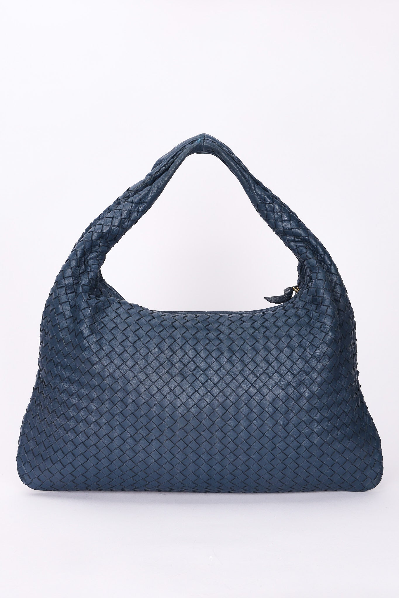 Bottega Veneta Medium Intrecciato Hobo Navy