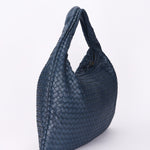 Bottega Veneta Medium Intrecciato Hobo Navy