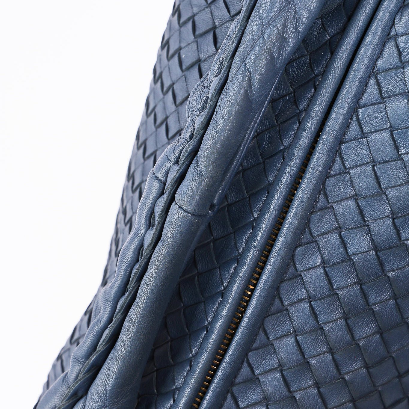 Bottega Veneta Medium Intrecciato Hobo Navy