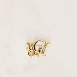 Dior Crystal Oblique Logo Brooch