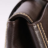 Chanel CC Stitched Tote Brown Caviar AGHW