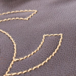 Chanel CC Stitched Tote Brown Caviar AGHW