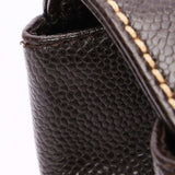 Chanel CC Stitched Tote Brown Caviar AGHW