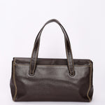 Chanel CC Stitched Tote Brown Caviar AGHW