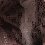 Chanel CC Stitched Tote Brown Caviar AGHW