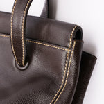 Chanel CC Stitched Tote Brown Caviar AGHW