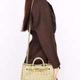 Bottega Veneta Small Andiamo With Chain Sage Green