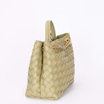 Bottega Veneta Small Andiamo With Chain Sage Green