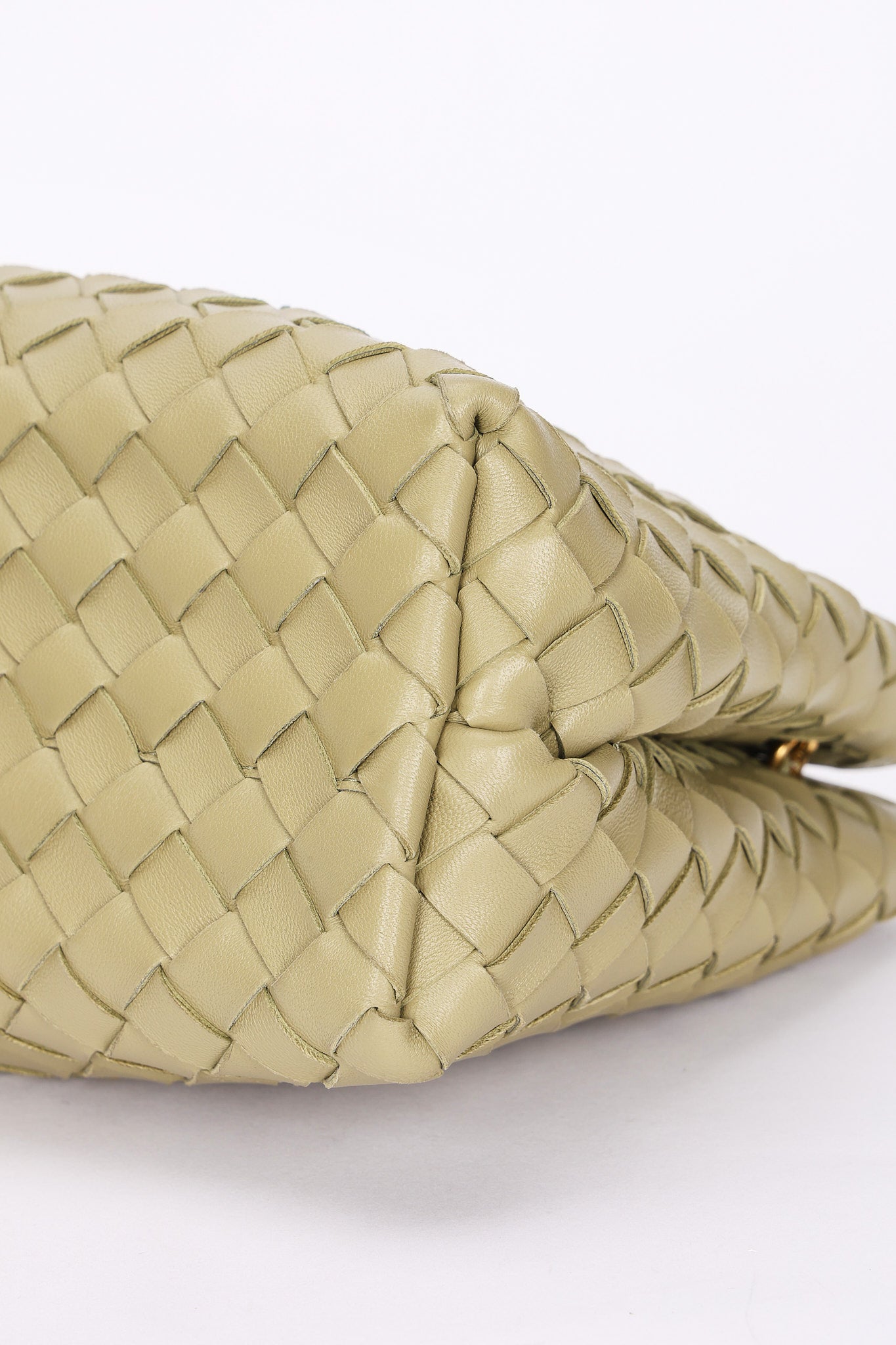 Bottega Veneta Small Andiamo With Chain Sage Green