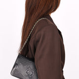 Chanel Korean Garden Wallet on Chain Black Lambskin GHW