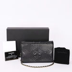 Chanel Korean Garden Wallet on Chain Black Lambskin GHW