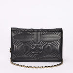Chanel Korean Garden Wallet on Chain Black Lambskin GHW