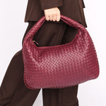 Bottega Veneta Small Intrecciato Hobo Bordeaux
