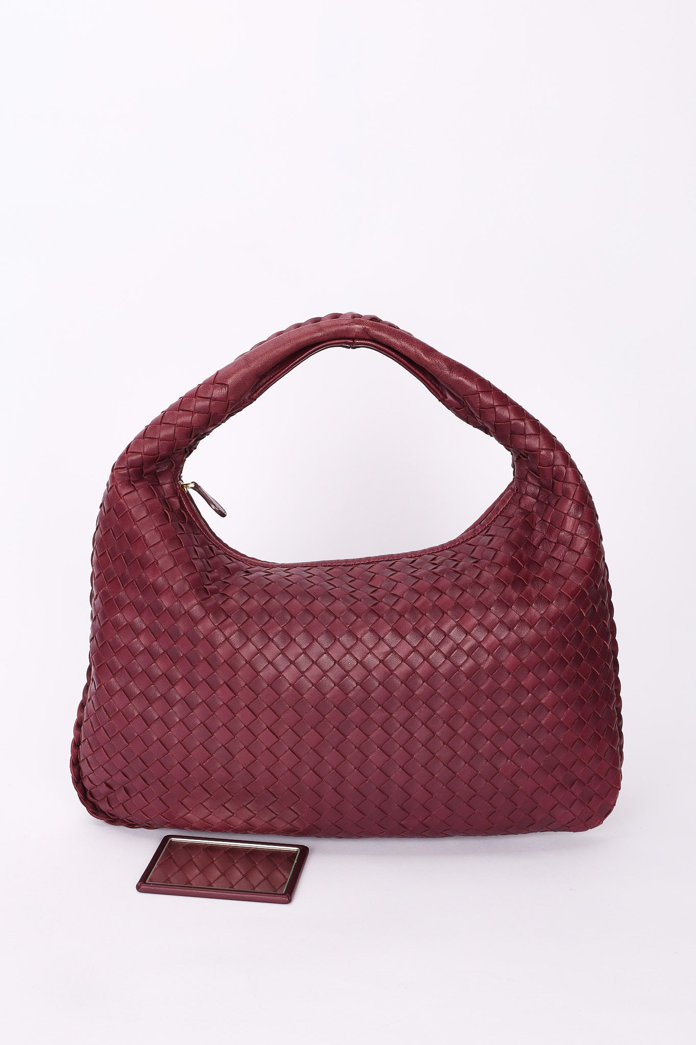 Bottega Veneta Small Intrecciato Hobo Plum