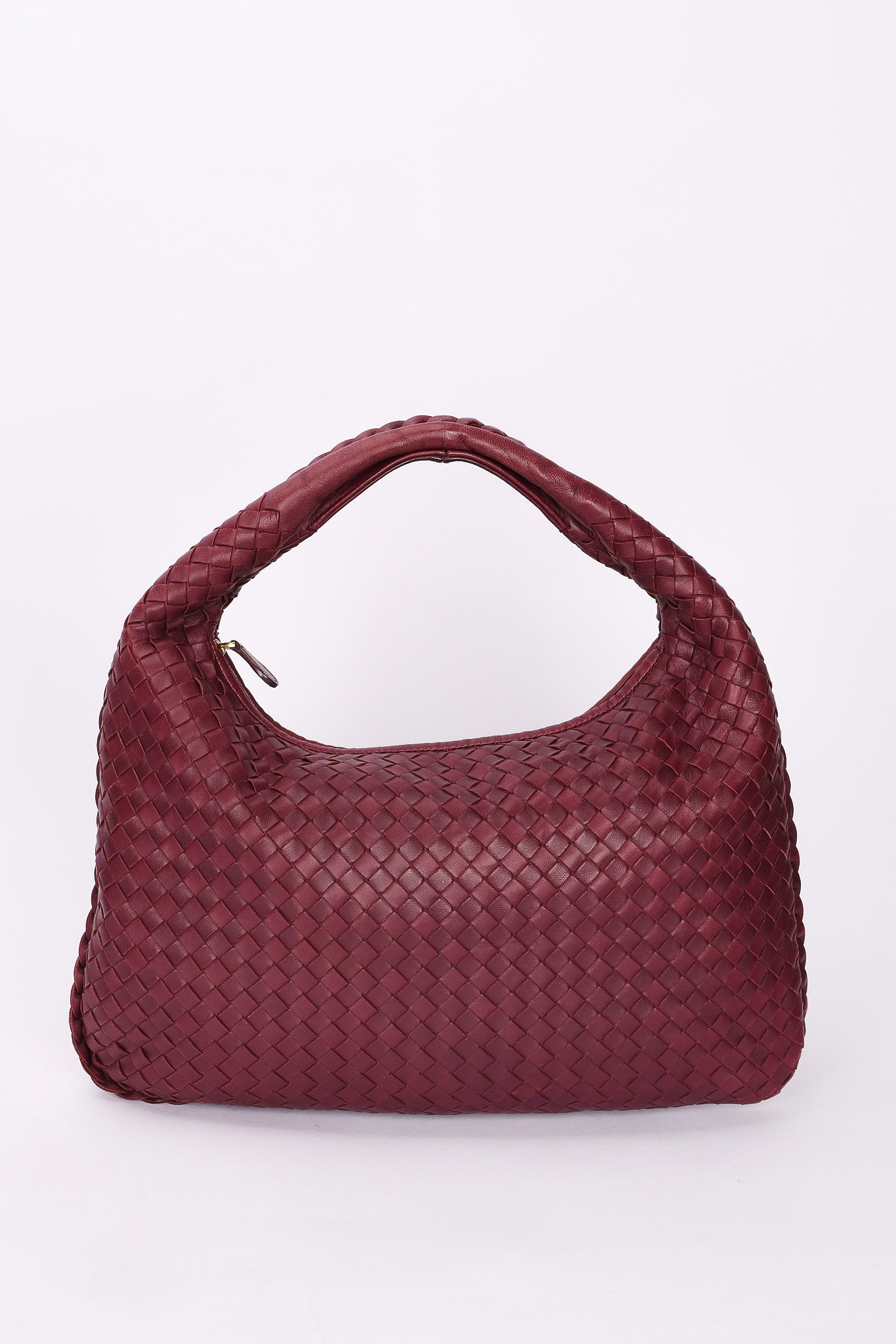 Bottega Veneta Small Intrecciato Hobo Plum