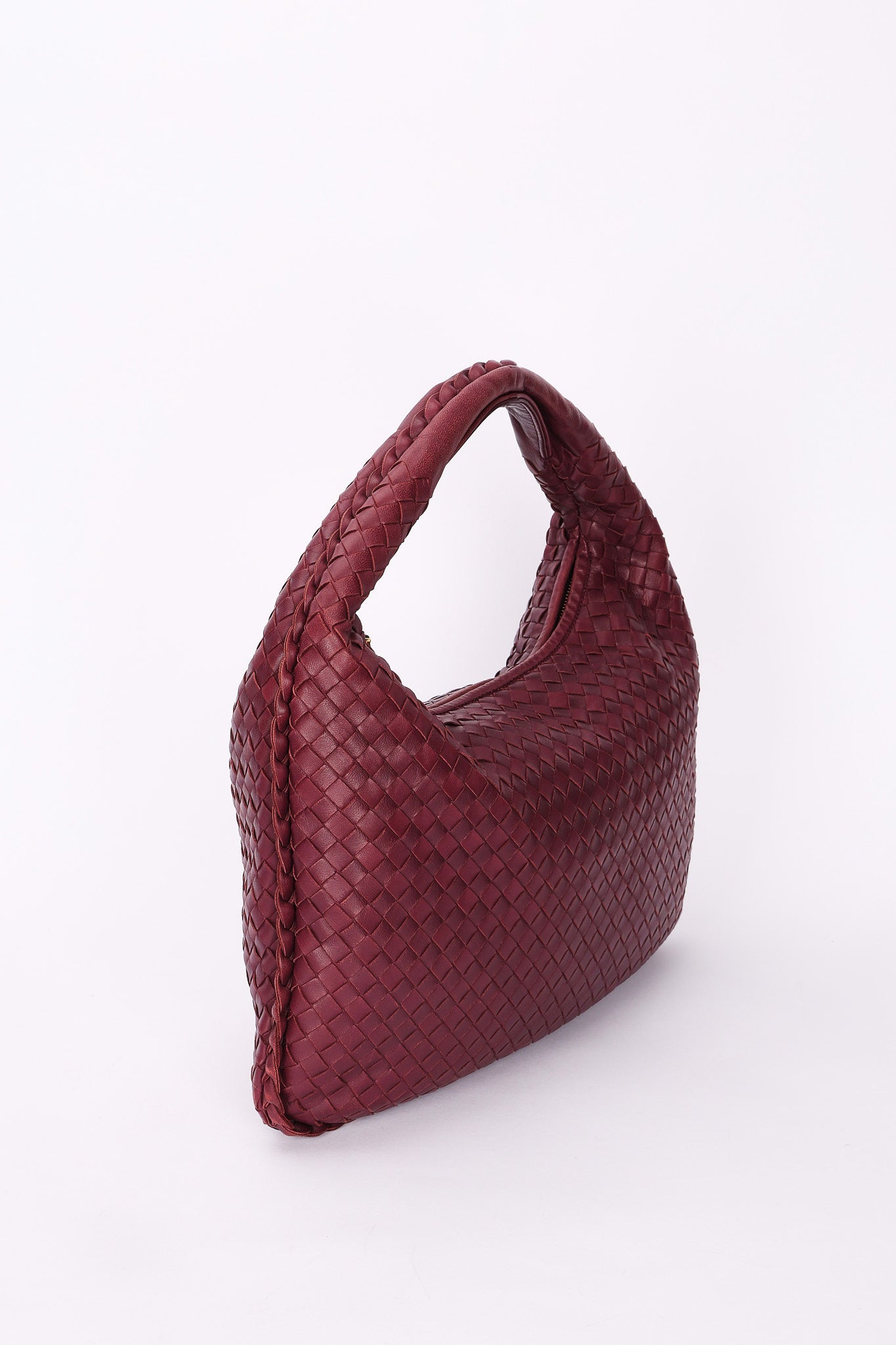 Bottega Veneta Small Intrecciato Hobo Plum
