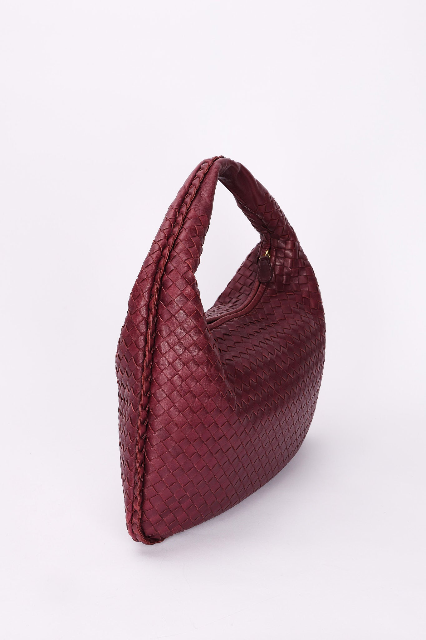 Bottega Veneta Small Intrecciato Hobo Plum