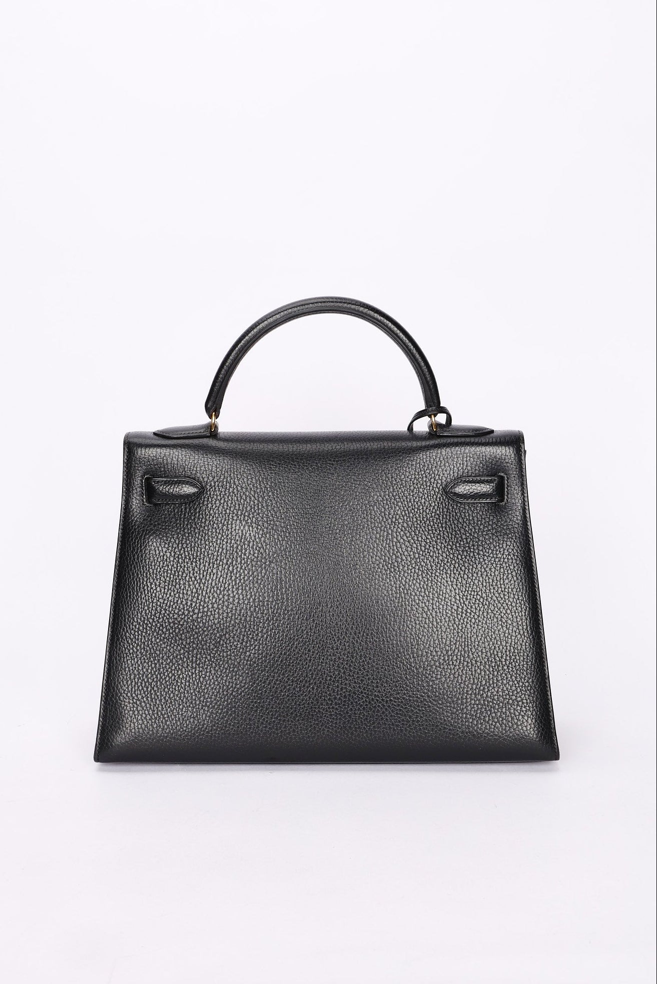 Hermès Kelly 32 Noir Vache Ardennes 1991 GHW