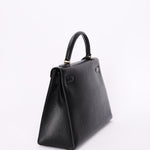 Hermès Kelly 32 Noir Vache Ardennes 1991 GHW