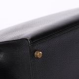 Hermès Kelly 32 Noir Vache Ardennes 1991 GHW