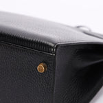 Hermès Kelly 32 Noir Vache Ardennes 1991 GHW