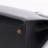 Hermès Kelly 32 Noir Vache Ardennes 1991 GHW