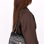Chanel Diana Flap Black Calfskin AGHW