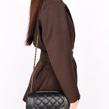 Chanel Diana Flap Black Calfskin AGHW