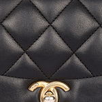Chanel Diana Flap Black Calfskin AGHW