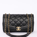 Chanel Diana Flap Black Calfskin AGHW