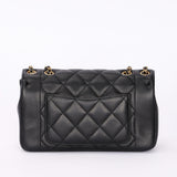 Chanel Diana Flap Black Calfskin AGHW
