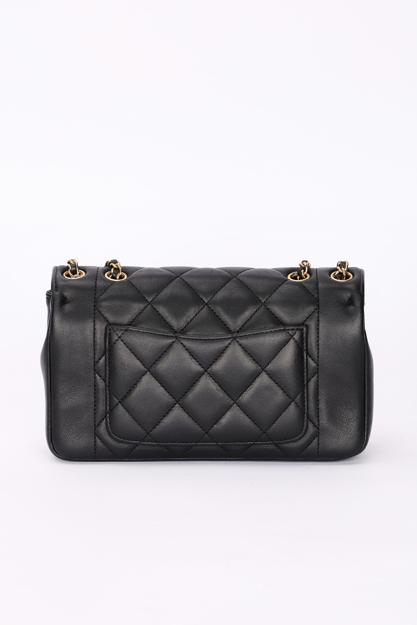 Chanel Diana Flap Black Calfskin AGHW
