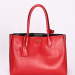 Prada Medium Bibliotheque City Tote Red