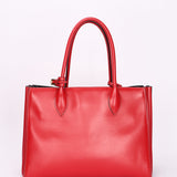 Prada Medium Bibliotheque City Tote Red