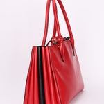 Prada Medium Bibliotheque City Tote Red