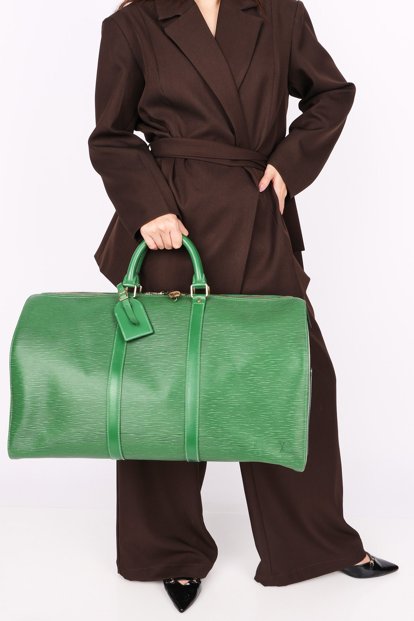 Louis Vuitton Epi Keepall 50 Green