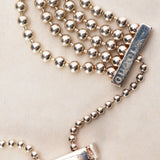 Gucci Ag925 Sterling Silver Bead GG Bracelet