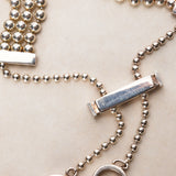 Gucci Ag925 Sterling Silver Bead GG Bracelet