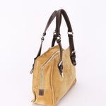 Loewe Anagram Studded Suede Shoulder Bag