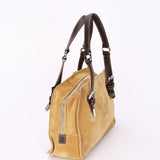 Loewe Anagram Studded Suede Shoulder Bag