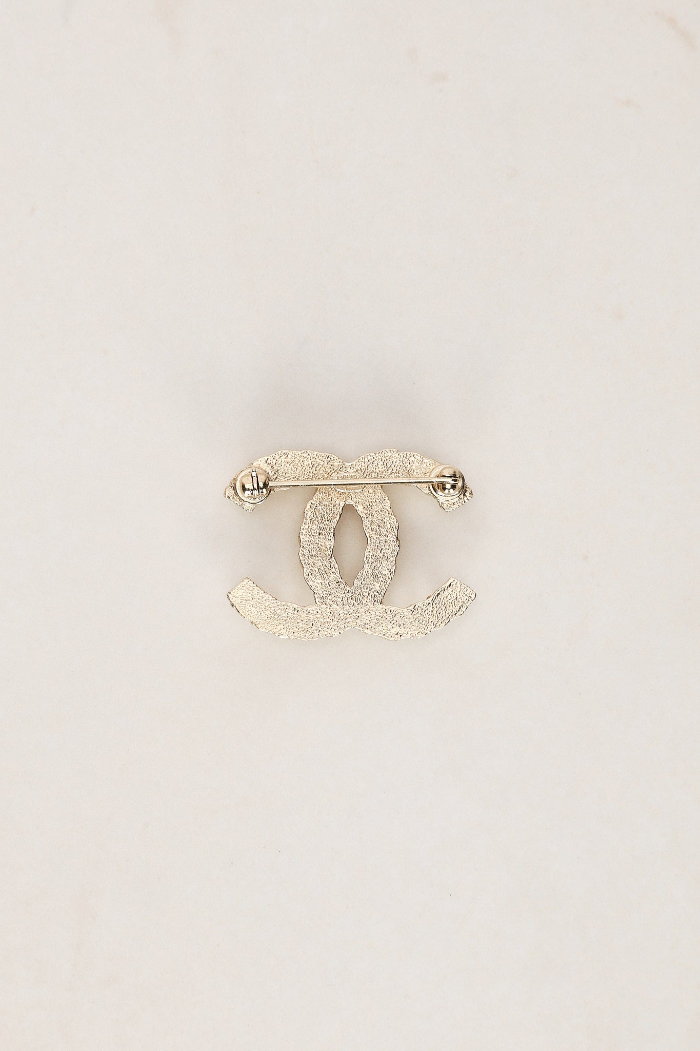 Chanel 2011 Champagne Pearl Brooch