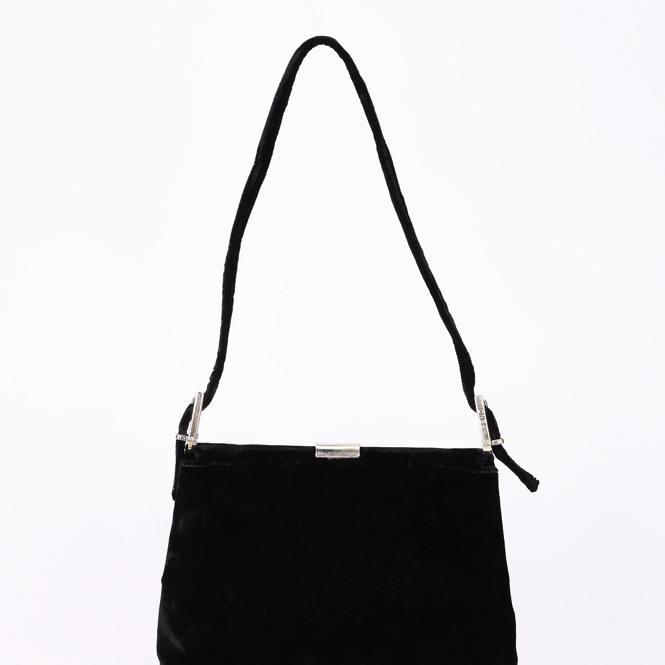 Fendi Velvet Clasp Shoulder Bag