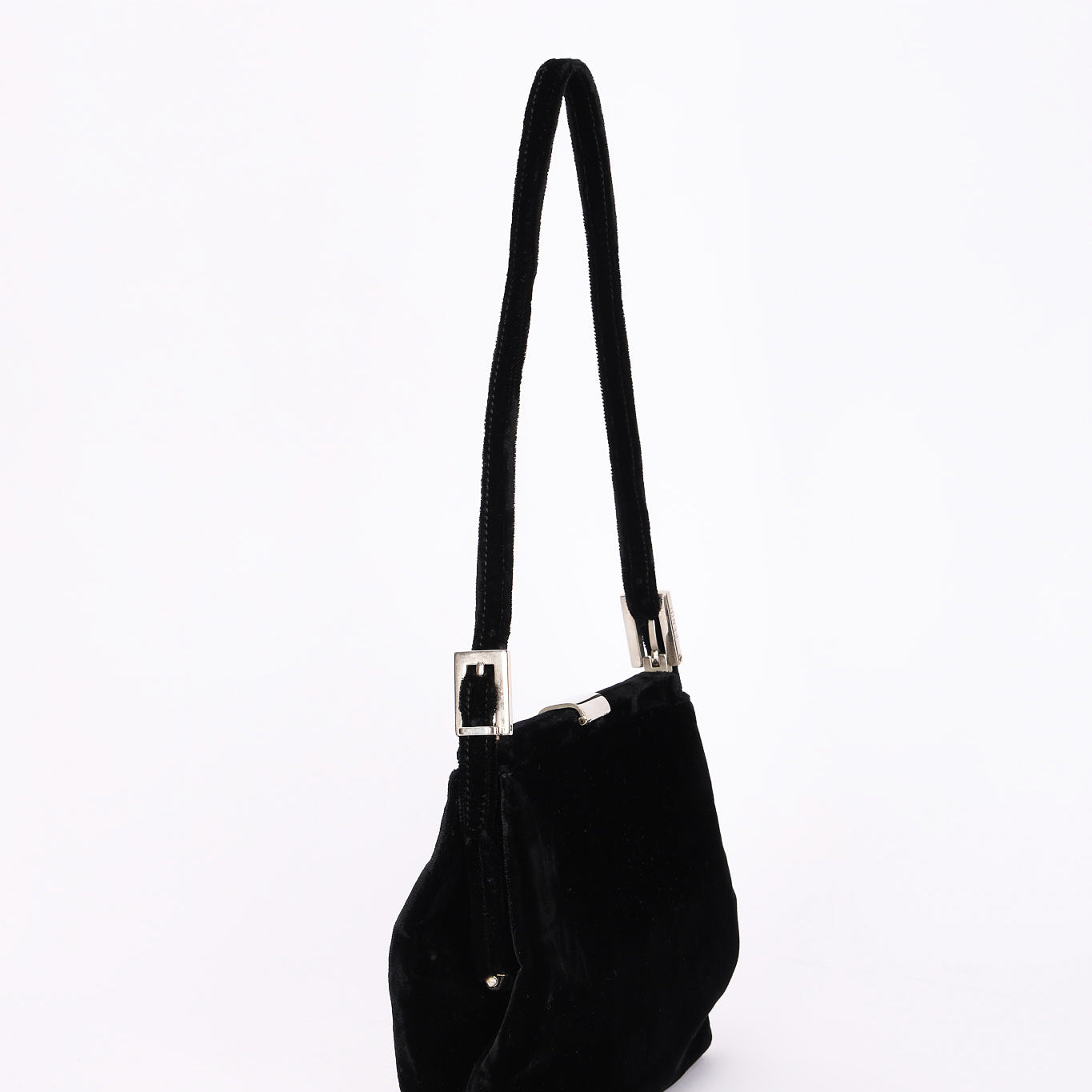 Fendi Velvet Clasp Shoulder Bag