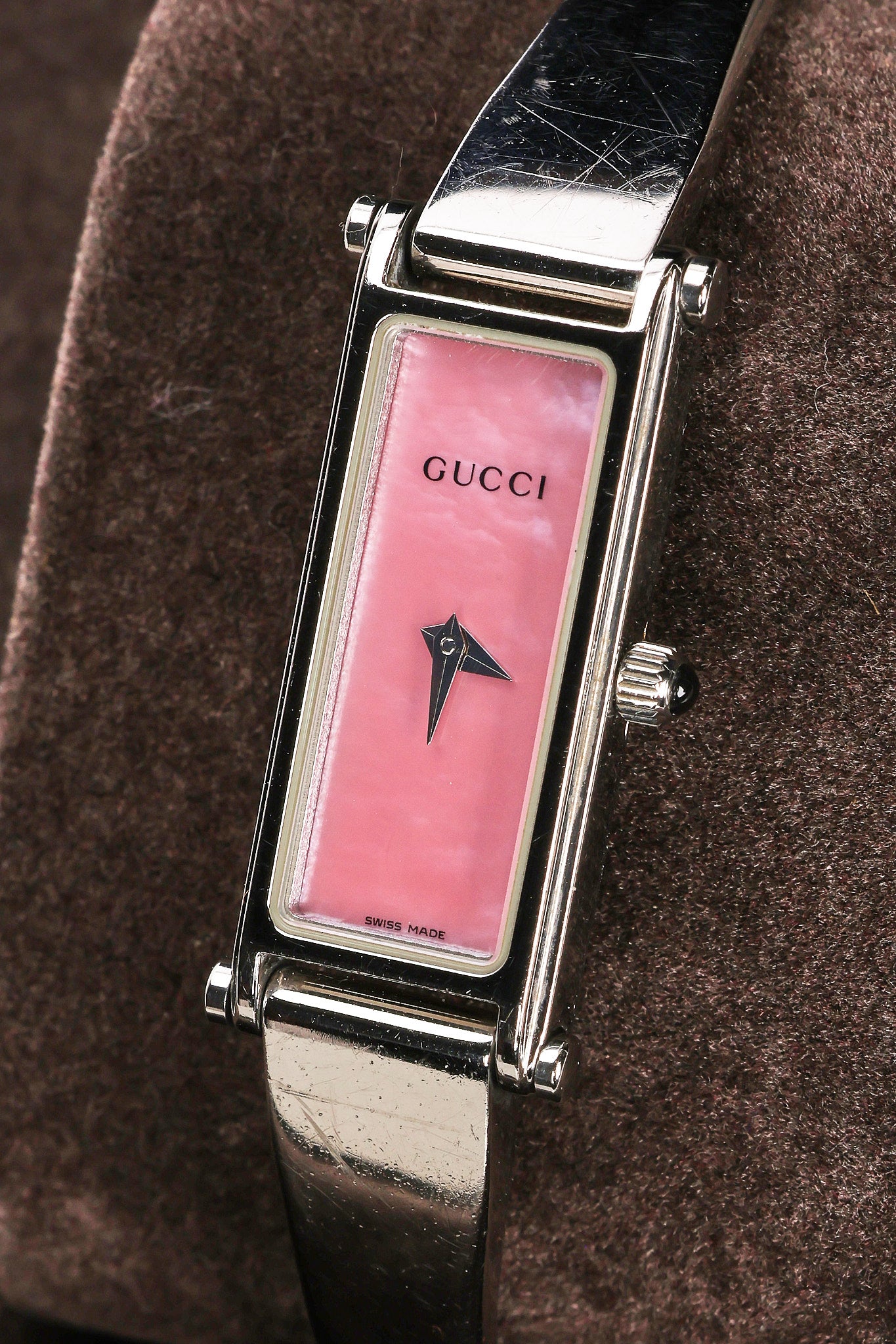 Gucci 109 Stainless Steel Pink Face Watch12mm