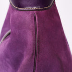 Gucci Studded Jackie O Bouvier Hobo Purple Suede