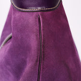 Gucci Studded Jackie O Bouvier Hobo Purple Suede