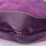 Gucci Studded Jackie O Bouvier Hobo Purple Suede