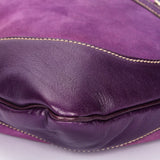 Gucci Studded Jackie O Bouvier Hobo Purple Suede
