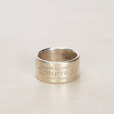 Tiffany & Co Ag925 Sterling Silver Wide Band Ring, Size US 5